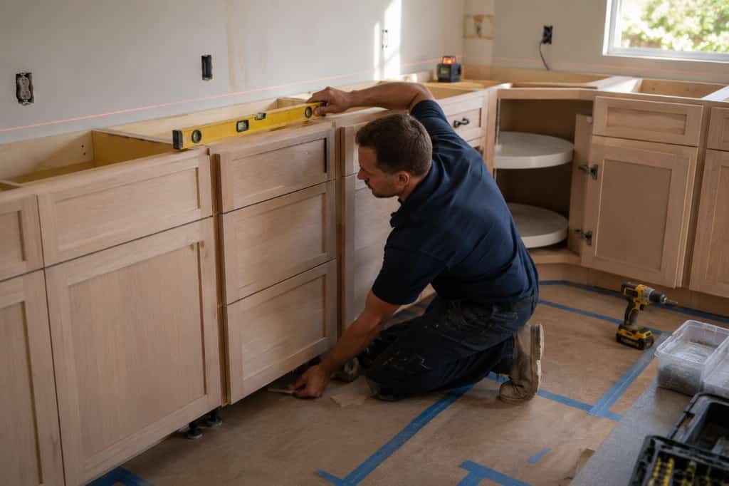 Light Natural Wood Kitchen Remodel in Charlotte, NC by ABC Experts LLC project photo